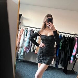 Black bershka mini dress